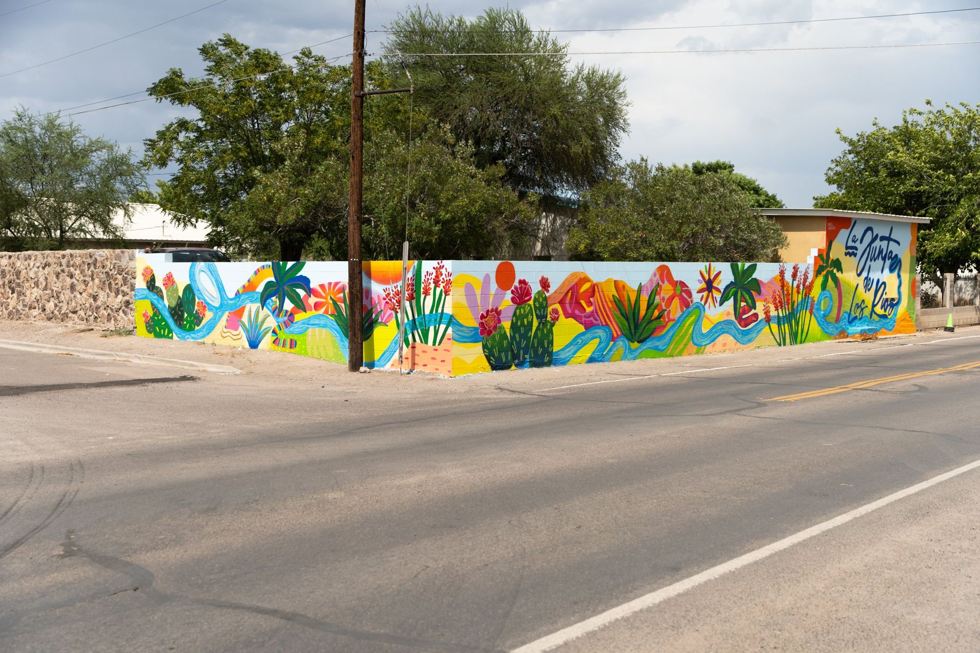 Mariell Guzman, La Junta de los Ríos, mural, Presidio