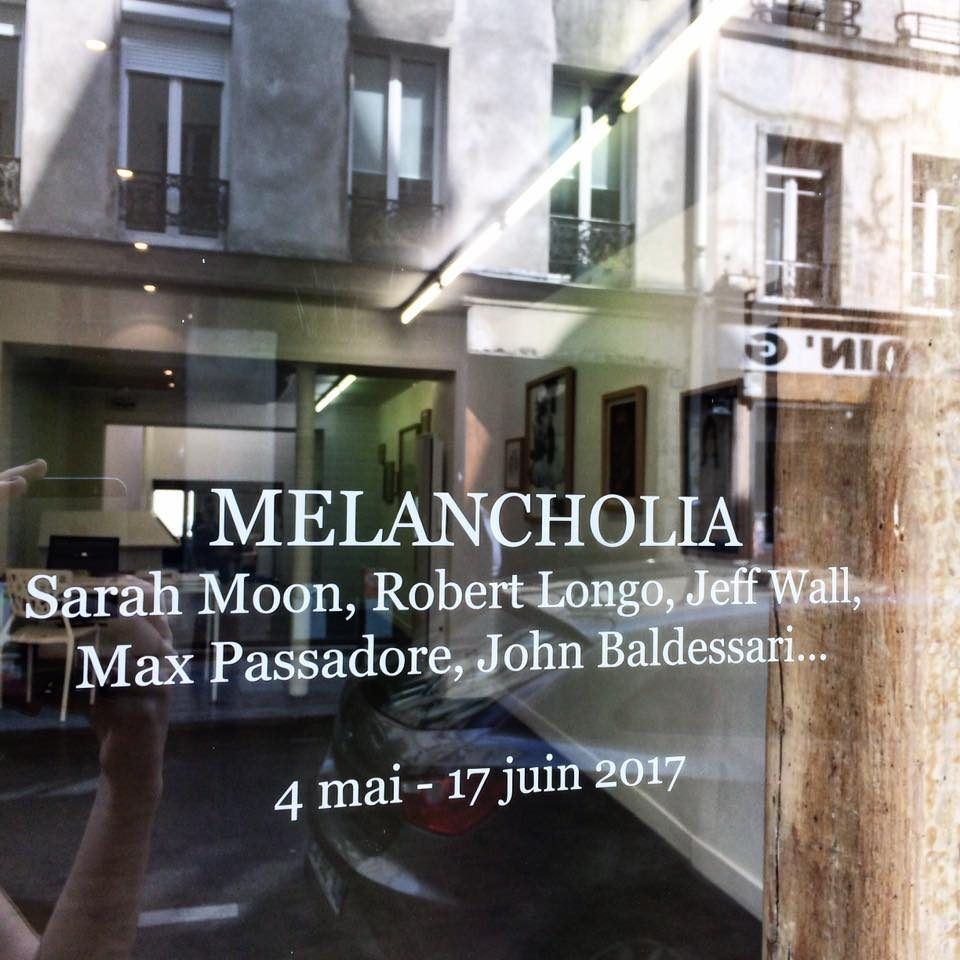 Melancholia, window of Galerie Dilecta, Paris, 2017